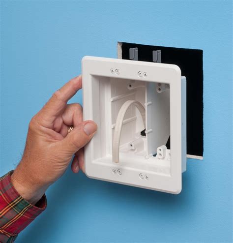 recessed metal wall box|recessed outlet box for tv.